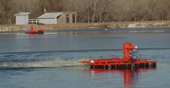 Floater Pump on Waste Lagoon